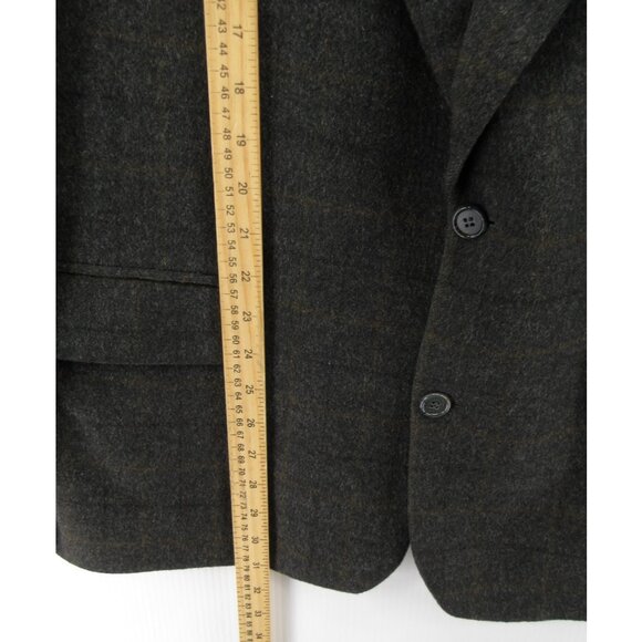 VINTAGE Brooks Brothers Sport Coat 44 Blazer Camel Hair Windownpane * - Picture 4 of 15